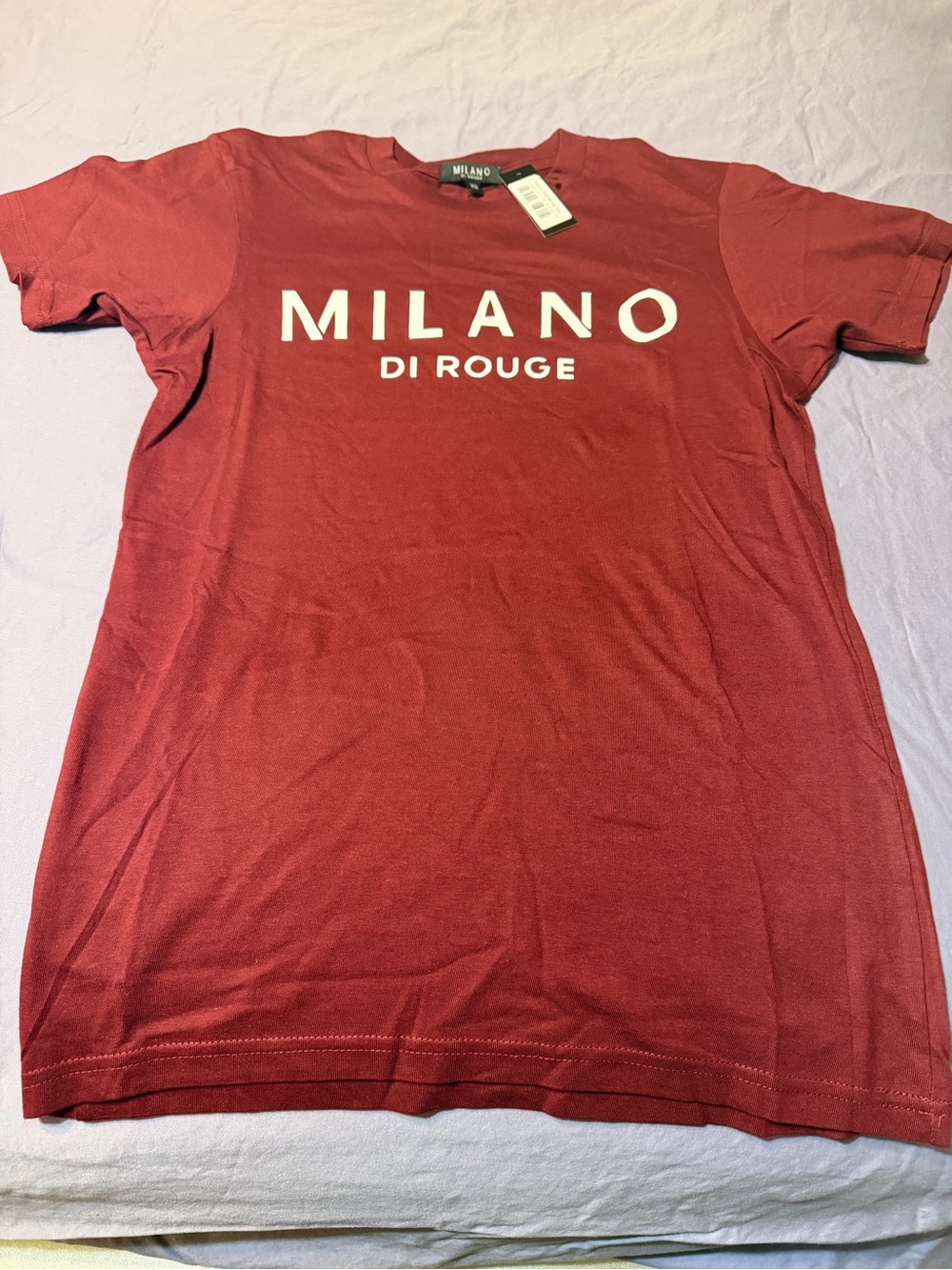 Milano Burgundy Crewneck Tee